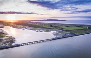 Aerial Bridge Clubhouse Sunrise Howth