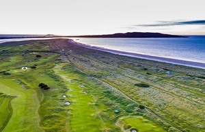 Aerial 5th Green 6th Hole Water Howth