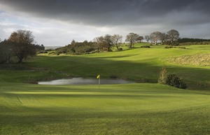 Druids Heath 13 green to tee 1