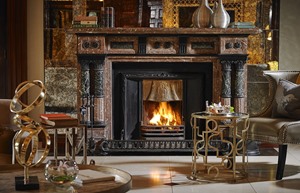 Hayfield Manor Lobby Fireplace