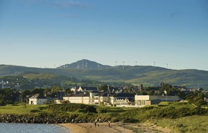 Resized windmill view of hotel from beach 1